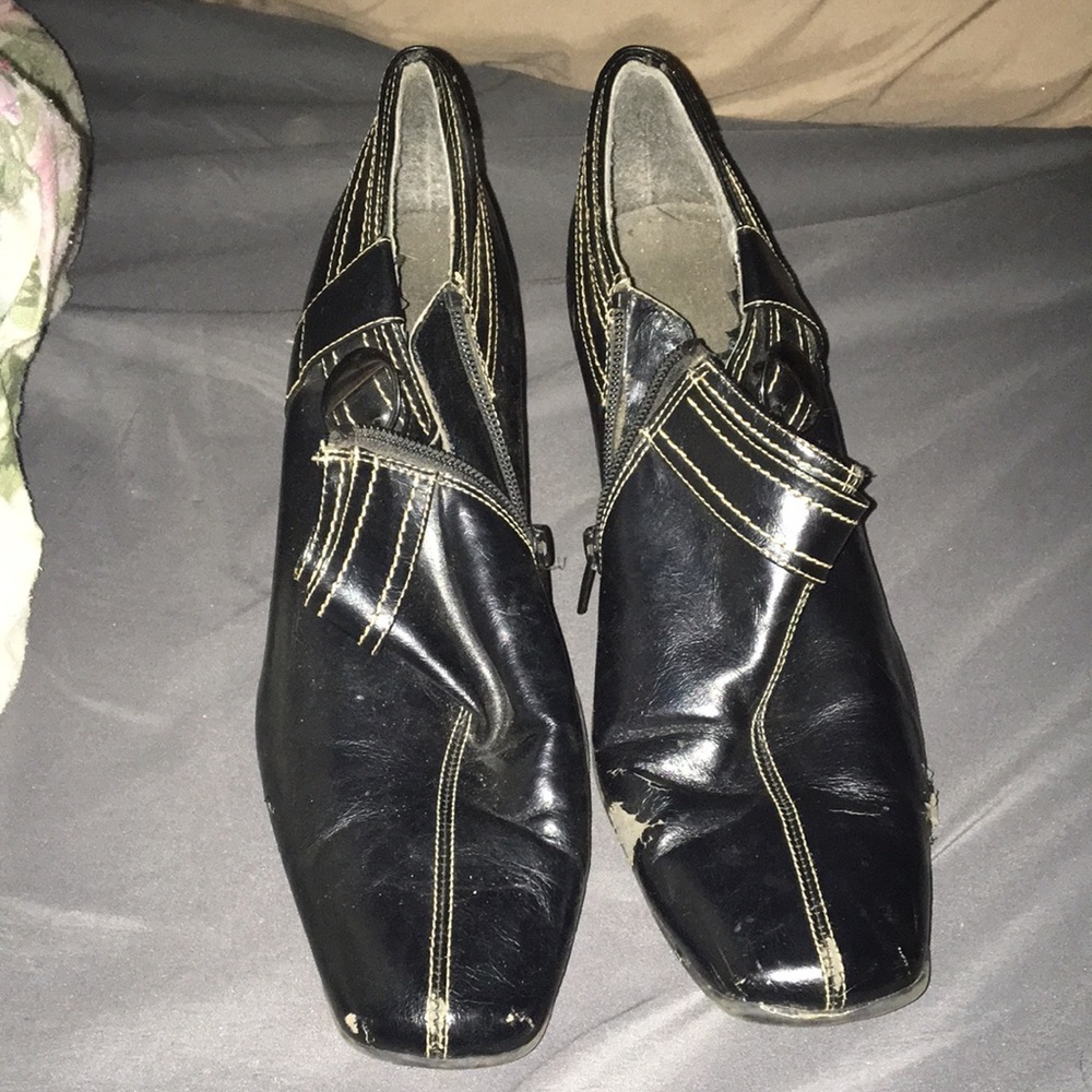 Heeled boots black size 10
